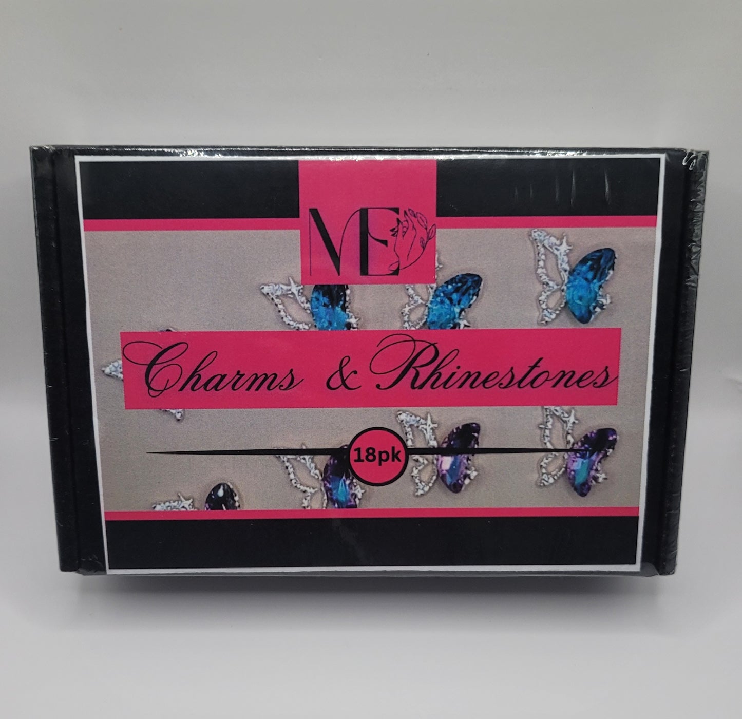 18pc Luxe Nail Charm & Rhinestone Set – Dazzling Accents for Glam Nail Art