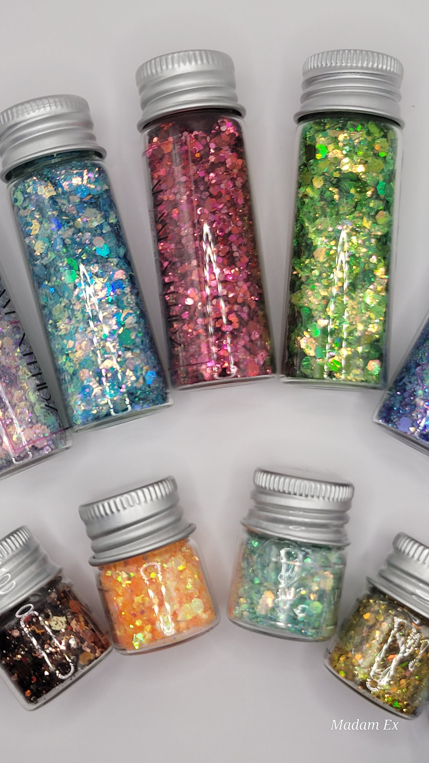 Glitter Mistery Bundle Sets – 18pcs, 12pcs & 8pcs | Nail Art, Crafts & Resin Projects