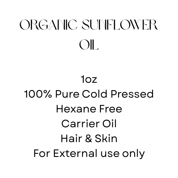 Premium 1oz Sunflower Oil – 100% Pure, Cold-Pressed, All-Natural Skin & Hair Moisturizer