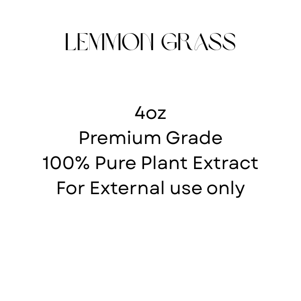 "4oz Pure Lemongrass Essential Oil – 100% Natural, Therapeutic Grade for Aromatherapy & Skincare"