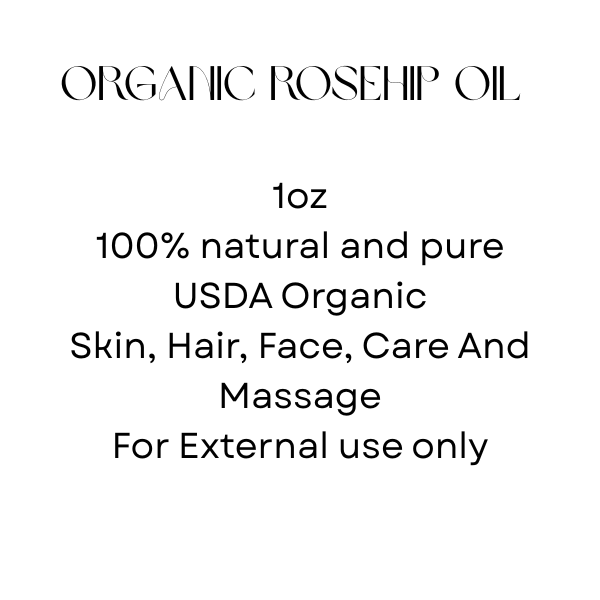 "1oz Pure Rosehip Oil for Face – Cold-Pressed, Organic, Anti-Aging & Hydrating"