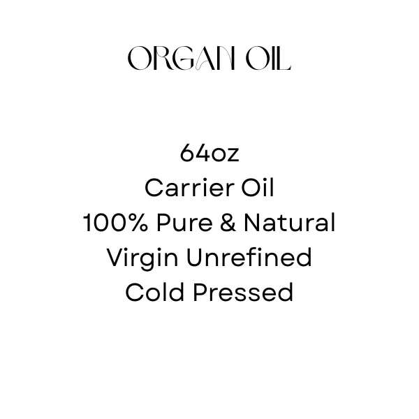 64oz Pure Argan Oil for Hair, Skin & Nails – Cold-Pressed, 100% Organic, Moroccan Argan Oil
