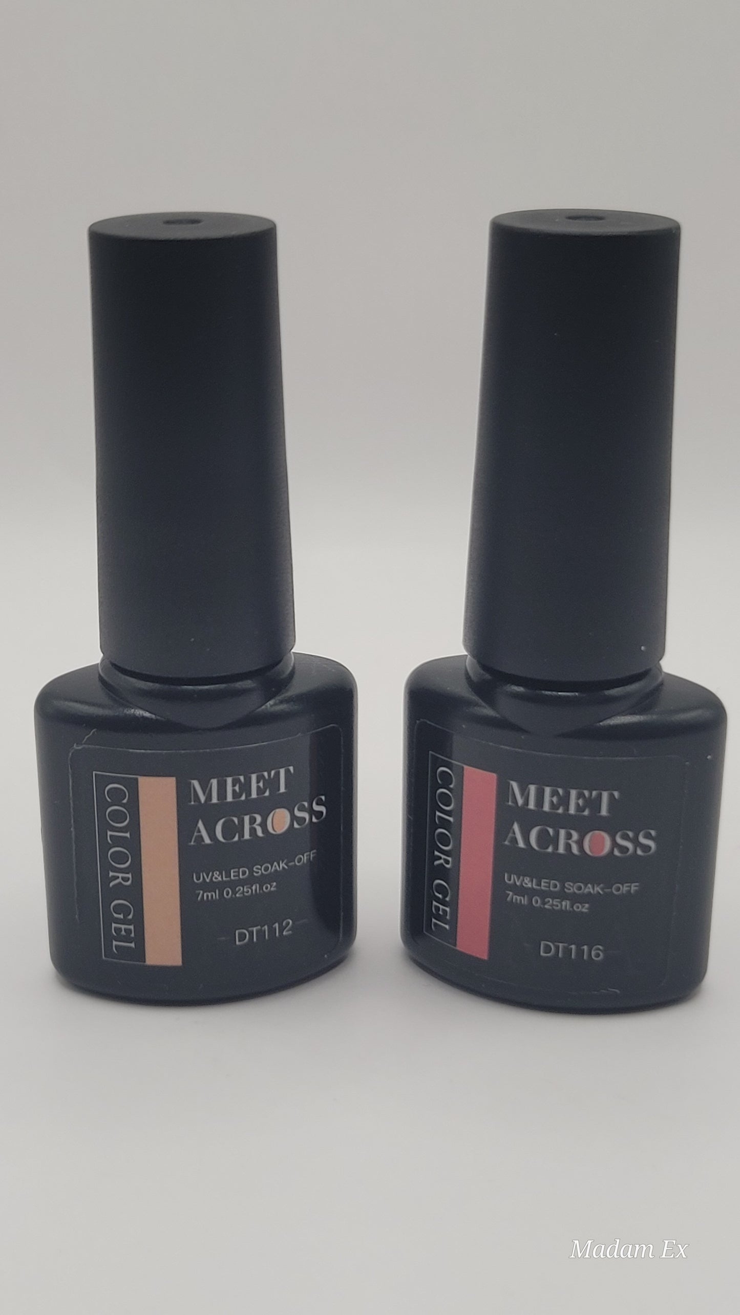 Meet Across UV/LED Soak Off Gel Polish Set – 2pcs, 7ml Each