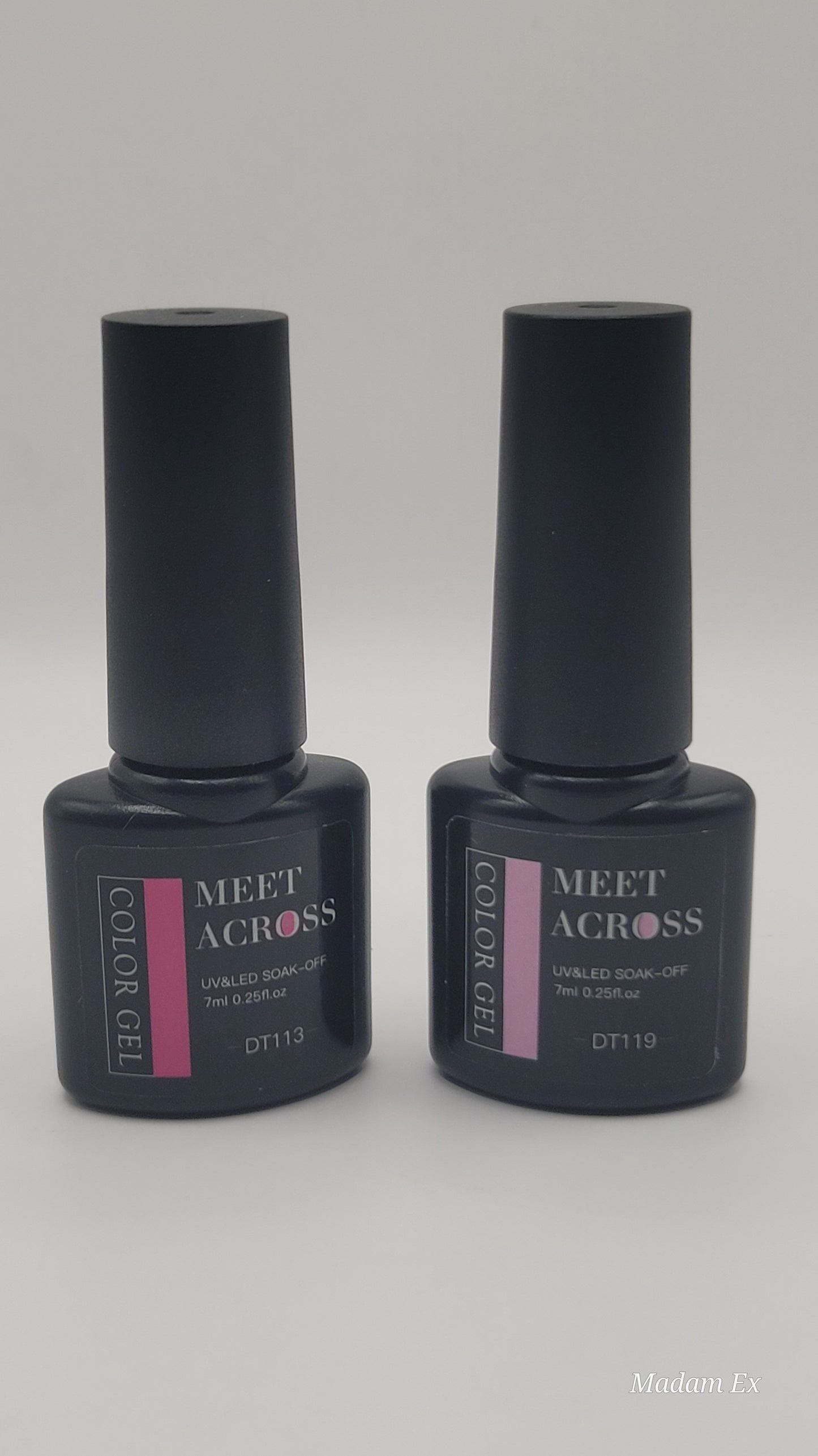 Meet Across UV/LED Soak Off Gel Polish Set – 2pcs, 7ml Each