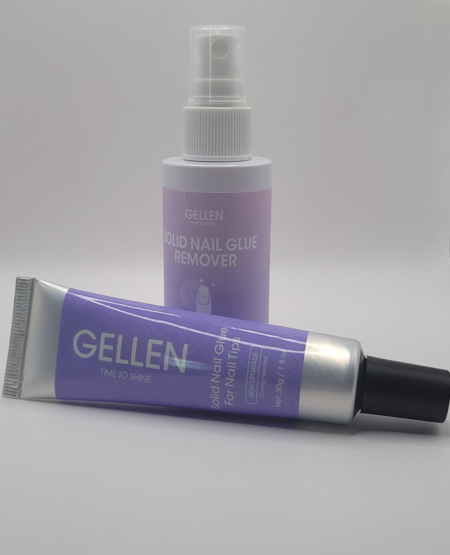 Gellen Solid Nail Glue with Remover – Strong Hold, Easy Removal, Professional Nail Adhesive for Press On Nails & Nail Art
