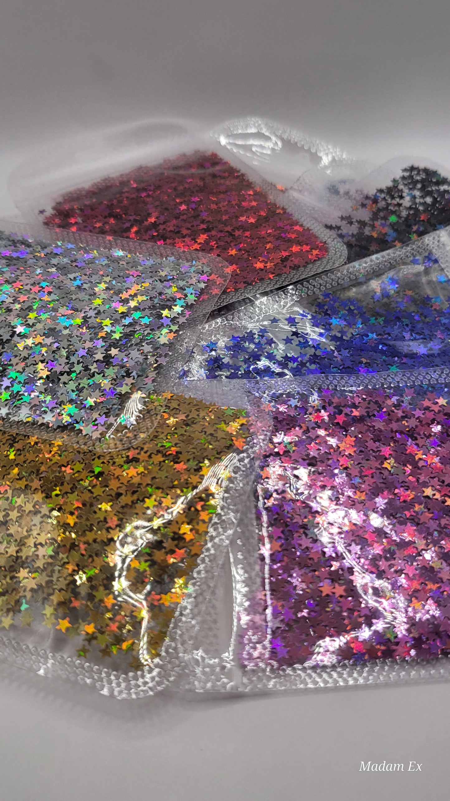 Ultimate Glitter Nail Art Mistery Bundle – 15pk & 18pk Sets | Holographic, Metallic & Iridescent Shapes for Dazzling Designs