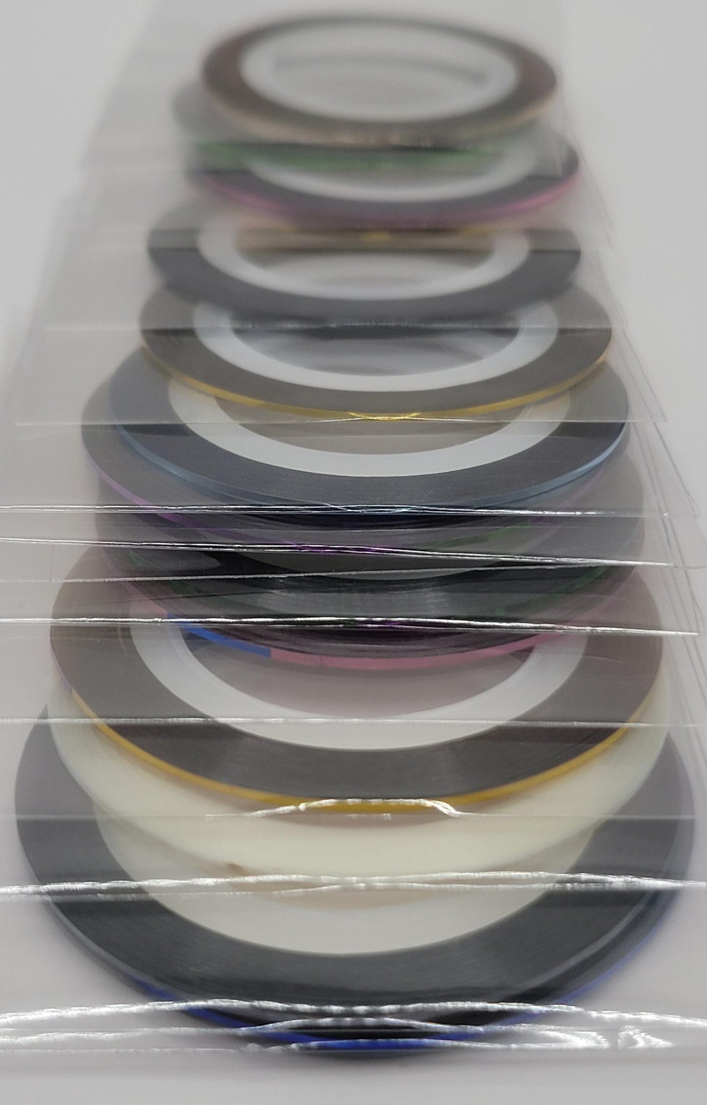 15pcs Professional Nail Striping Tape – Precision Lines & Stunning Nail Art Designs! Metallic Holographic Nail Art Lines