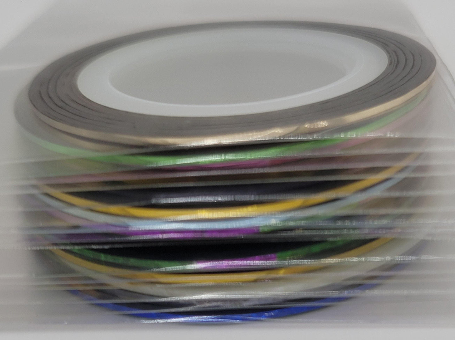 15pcs Professional Nail Striping Tape – Precision Lines & Stunning Nail Art Designs! Metallic Holographic Nail Art Lines