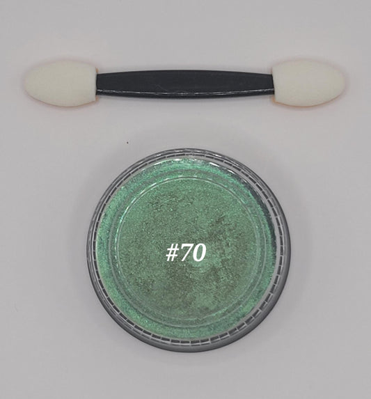 Solo Cat-eye Feline Gaze Single Collection. Cat Eye Powder Magnetic Nail Effect | 1 1/2 inch Jar / Gel Polish | Chrome #70