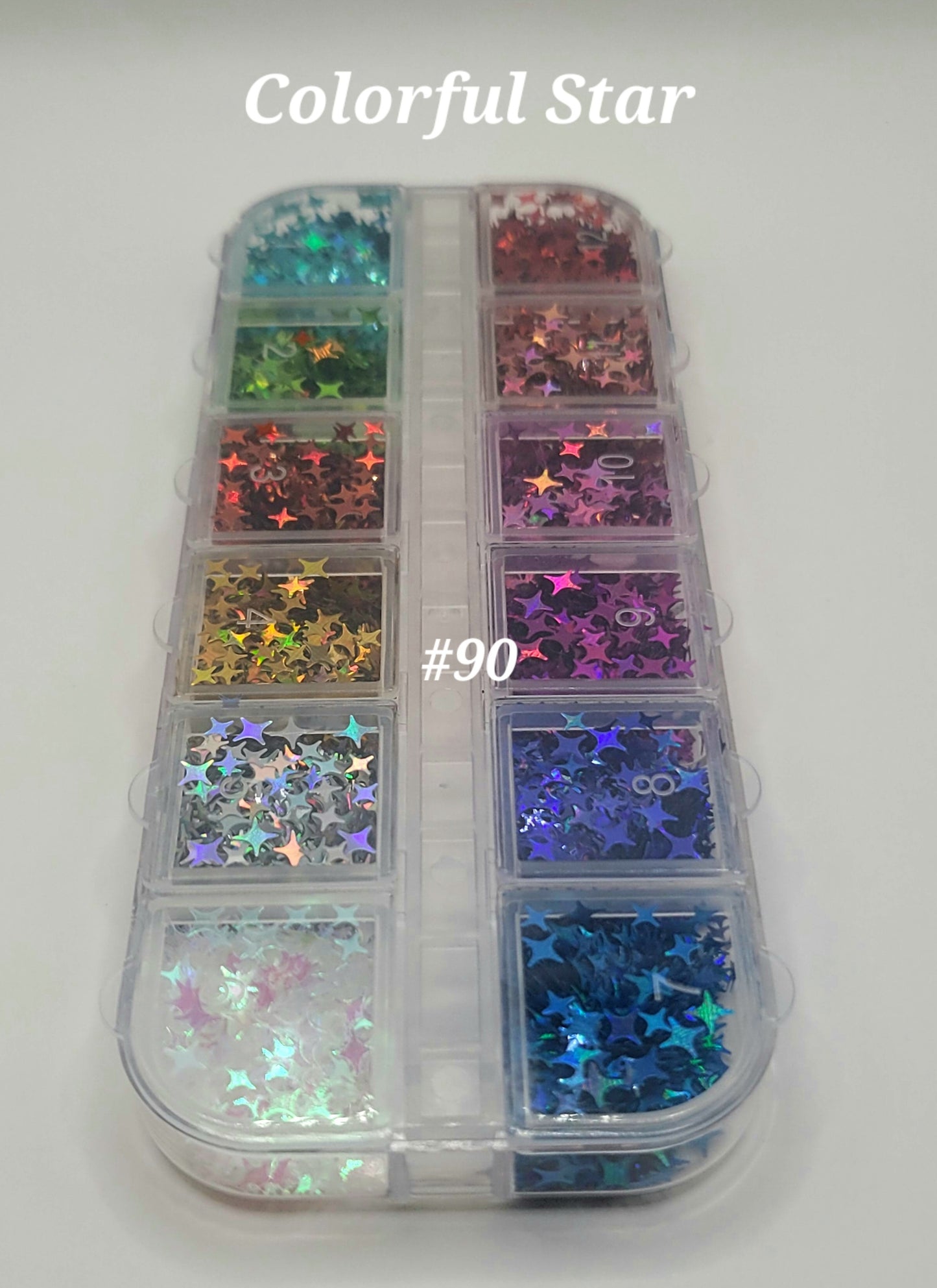 Celestial Grids – Galaxy Accent Glitter (12-Grid Collection)