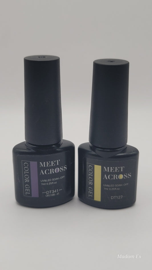 Meet Across UV/LED Soak Off Gel Polish Set – 2pcs, 7ml Each