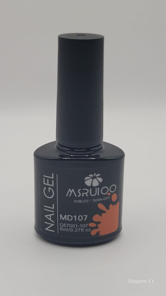 Msruioo UV/LED Soak Off Gel Polish 8ml – Long Lasting Professional Nail Color