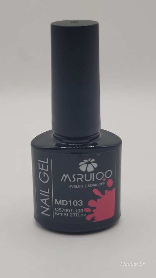 Msruioo UV/LED Soak Off Gel Polish 8ml – Long Lasting Professional Nail Color