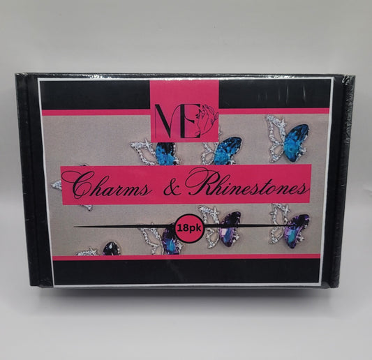 18pc Luxe Nail Charm & Rhinestone Set – Dazzling Accents for Glam Nail Art