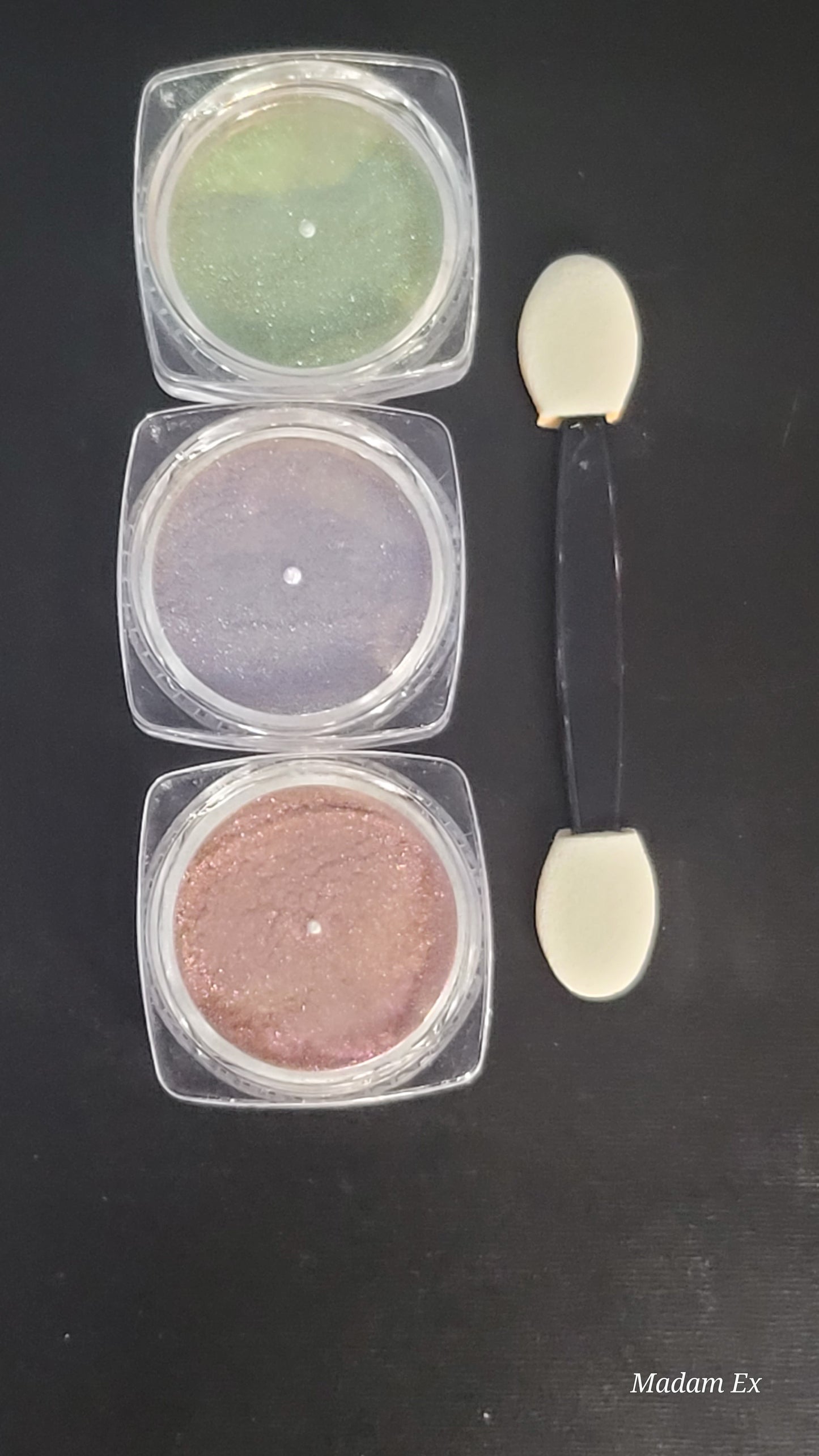 3pc Magnetic Cat Eye Nail Powder Set – Chrome-Shift Pigments for Hypnotic Nail Art