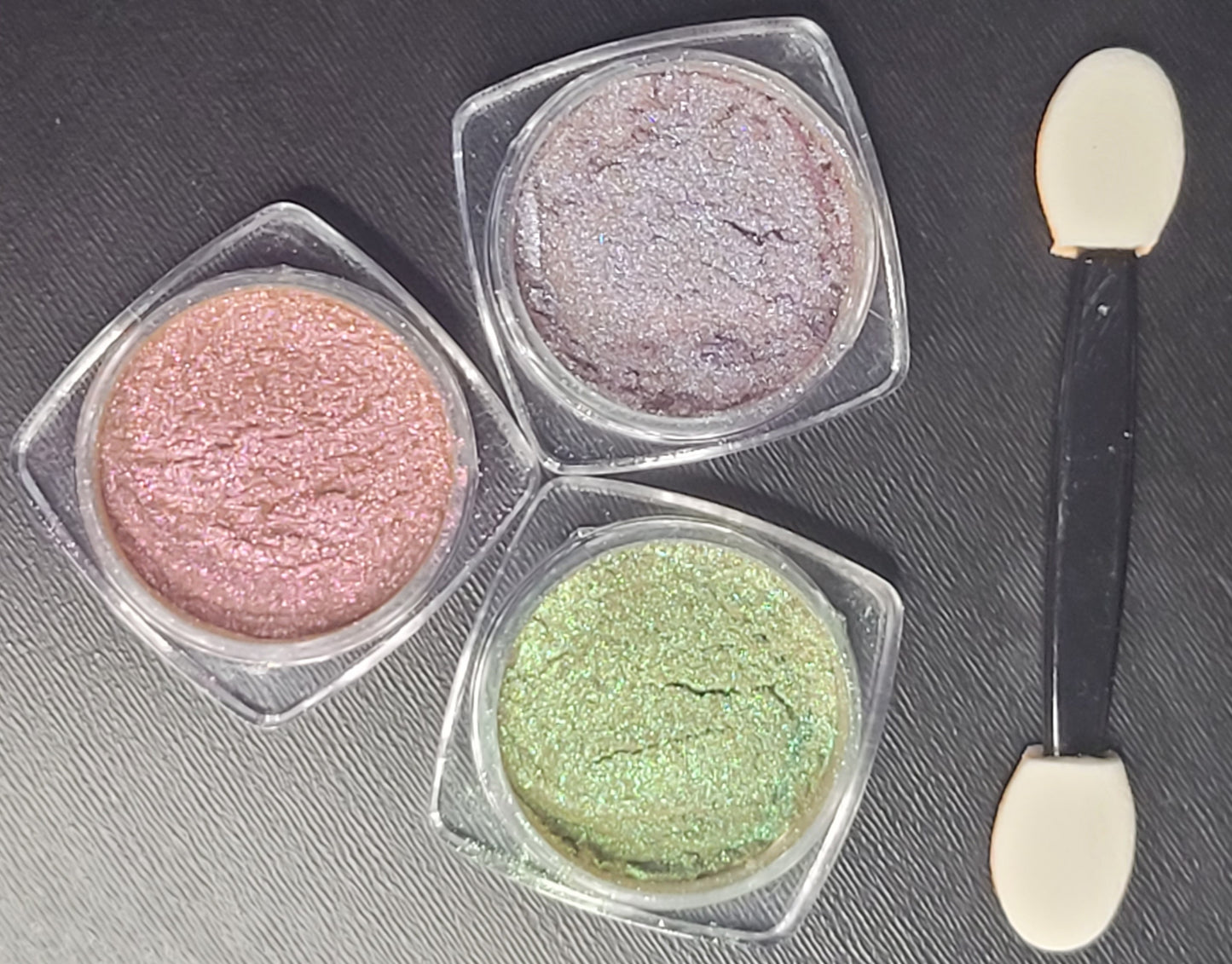 3pc Magnetic Cat Eye Nail Powder Set – Chrome-Shift Pigments for Hypnotic Nail Art