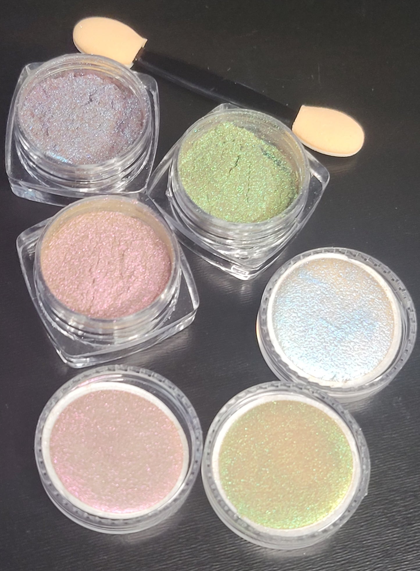 3pc Magnetic Cat Eye Nail Powder Set – Chrome-Shift Pigments for Hypnotic Nail Art