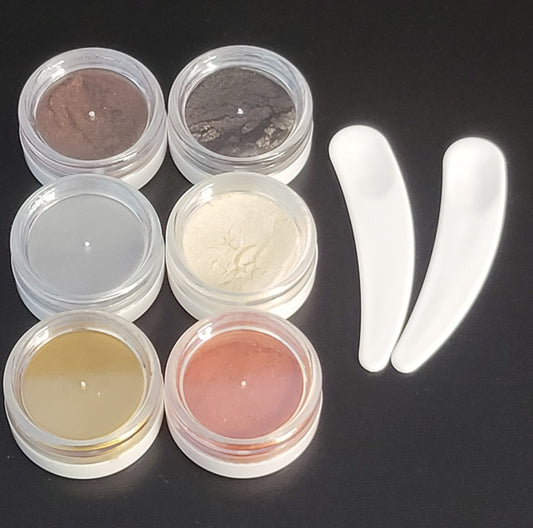 Metallic Chrome & Pearl Accent Powder Set