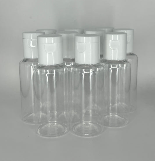 Refillable Flip-Top Bottles (1oz / 30ml) – 10 Packs