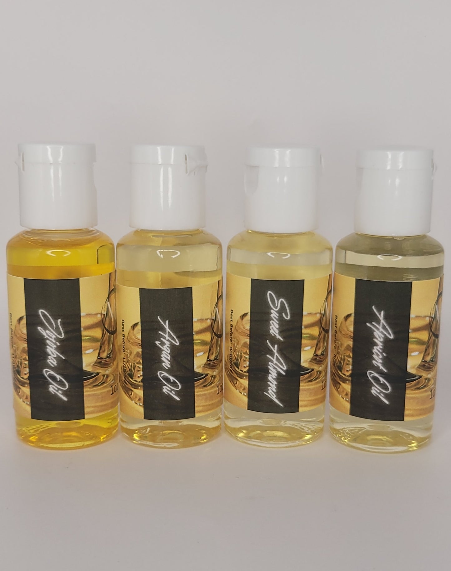 Luxury Carrier Oil Starter Bundle | Apricot, Jojoba, Argan & Sweet Almond (4 × 1oz)