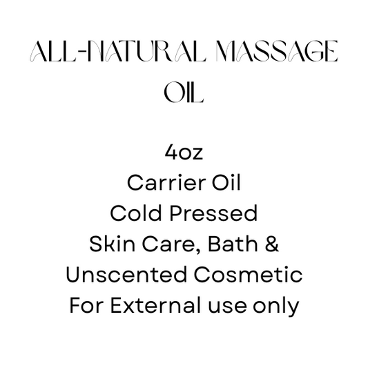 4oz Relaxing Massage Oil – Natural, Soothing & Hydrating for Skin