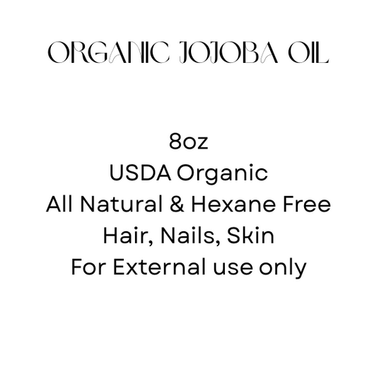 Pure Jojoba Oil 8oz – Cold-Pressed, Unrefined & Organic | Natural Skin & Hair Moisturizer