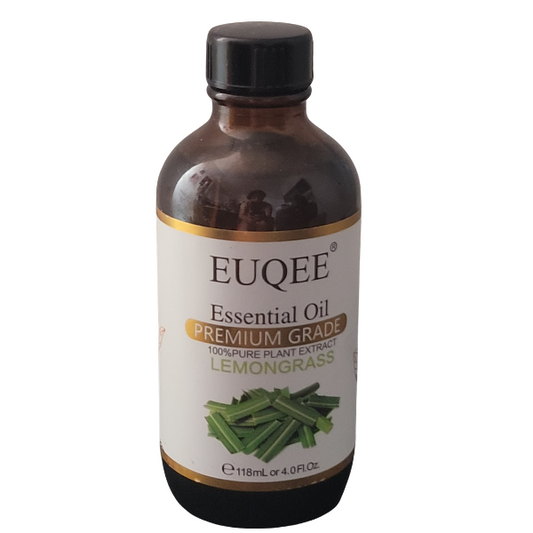 "4oz Pure Lemongrass Essential Oil – 100% Natural, Therapeutic Grade for Aromatherapy & Skincare"