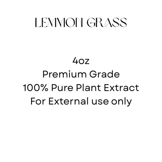 "4oz Pure Lemongrass Essential Oil – 100% Natural, Therapeutic Grade for Aromatherapy & Skincare"