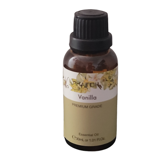 Pure Vanilla Essential Oil 1.1 oz – 100% Natural Aromatherapy Oil for Relaxation, Skincare, and Home Fragrance