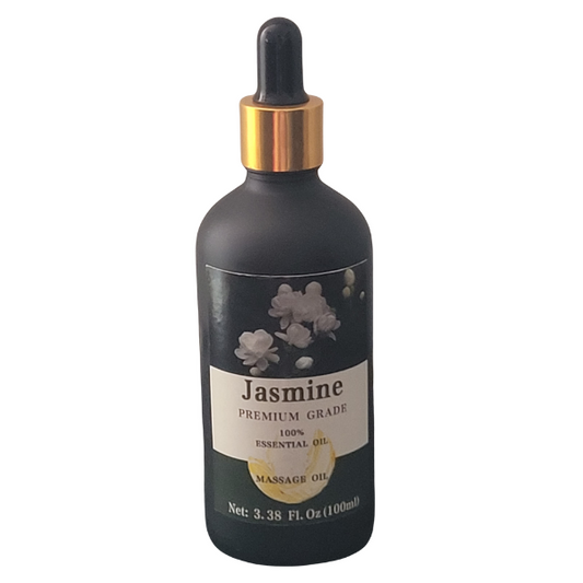 Pure Jasmine Essential Oil – 3.38 oz (100ml) | 100% Natural, Therapeutic Grade for Aromatherapy & Skincare