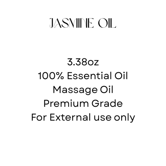 Pure Jasmine Essential Oil – 3.38 oz (100ml) | 100% Natural, Therapeutic Grade for Aromatherapy & Skincare