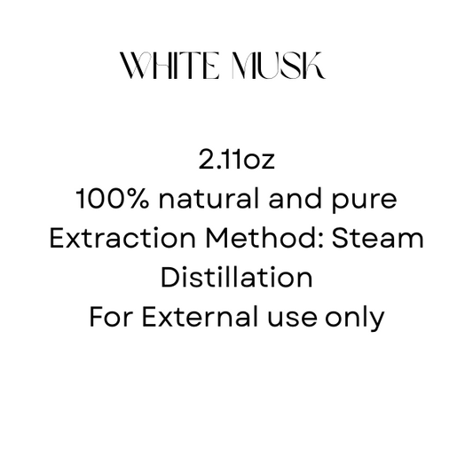 White Musk Essential Oil 2.11 oz – Premium Aromatherapy Oil for Relaxation, Mood Boost & Natural Fragrance