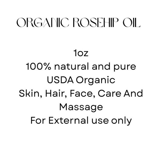 "1oz Pure Rosehip Oil for Face – Cold-Pressed, Organic, Anti-Aging & Hydrating"