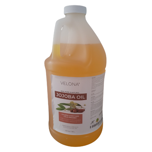 Pure 64oz Jojoba Oil for Hair, Skin & Nail Care – Cold-Pressed, Unrefined, 100% Natural