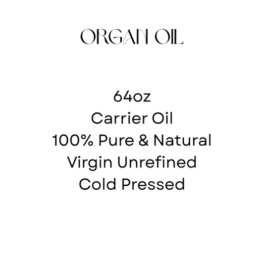 64oz Pure Argan Oil for Hair, Skin & Nails – Cold-Pressed, 100% Organic, Moroccan Argan Oil