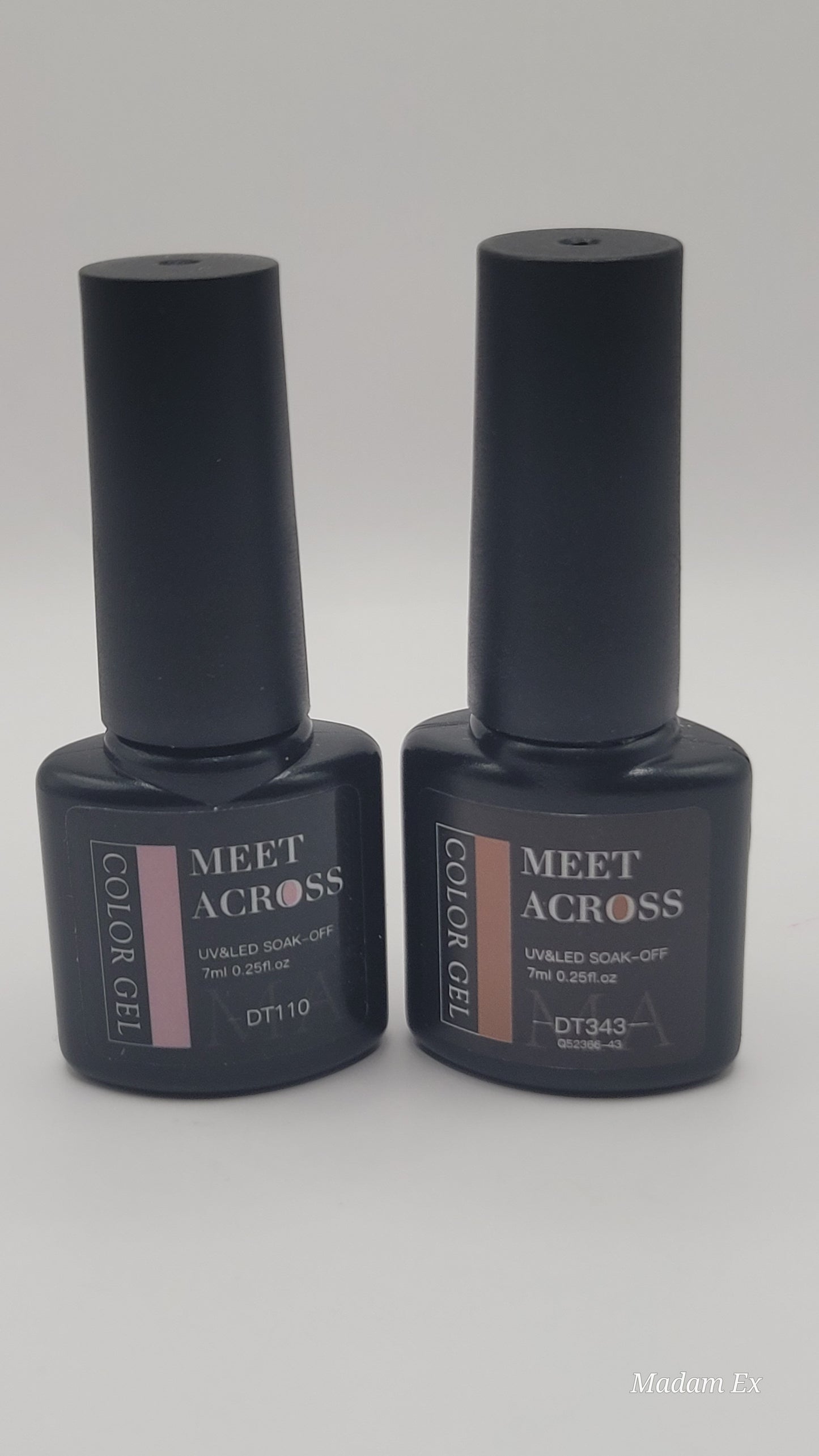 Meet Across UV/LED Soak Off Gel Polish Set – 2pcs, 7ml Each