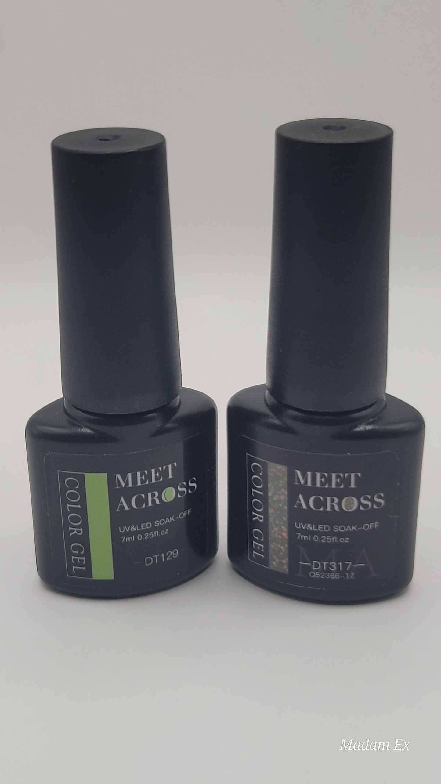 Meet Across UV/LED Soak Off Gel Polish Set – 2pcs, 7ml Each