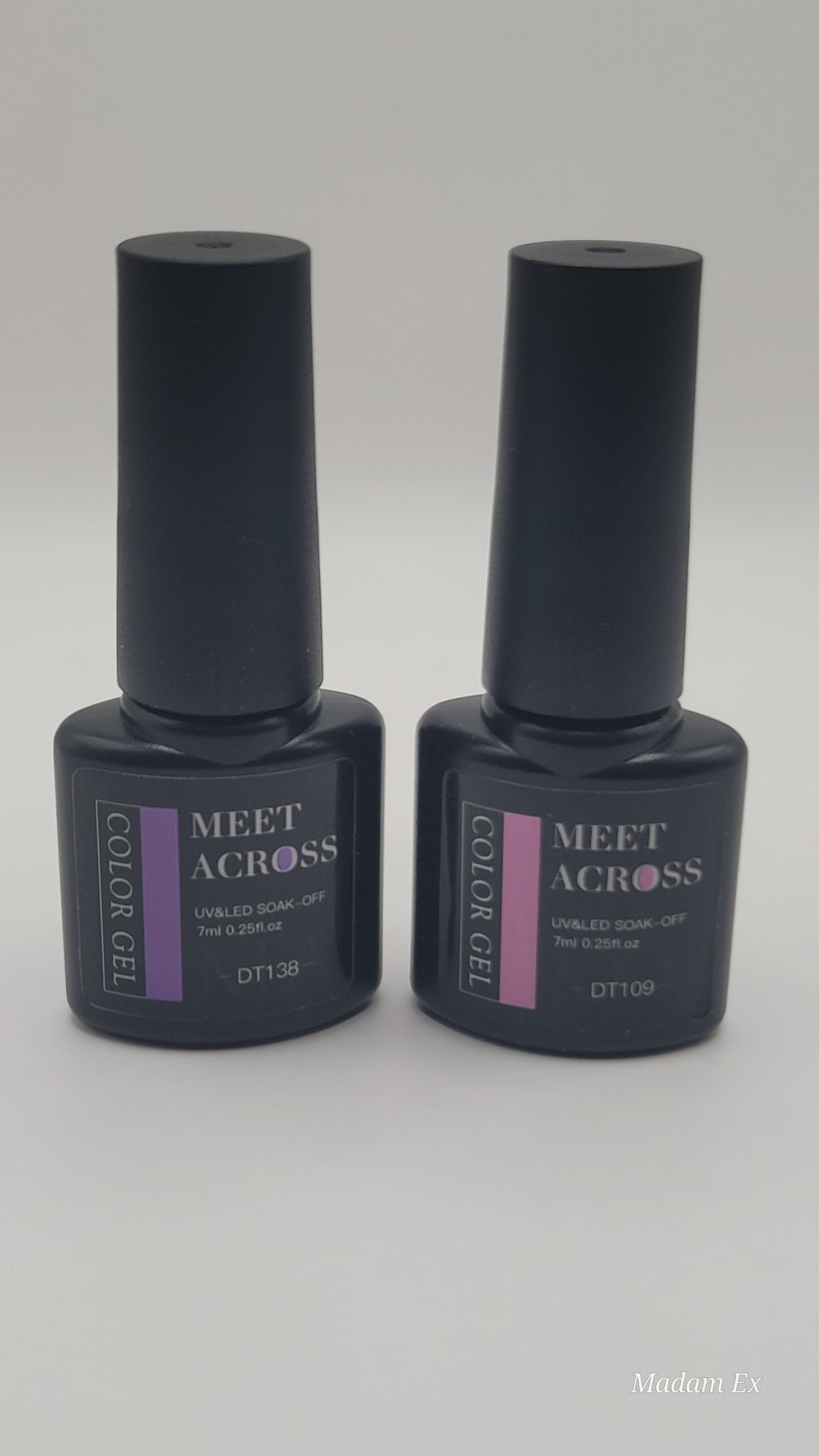 Meet Across UV/LED Soak Off Gel Polish Set – 2pcs, 7ml Each