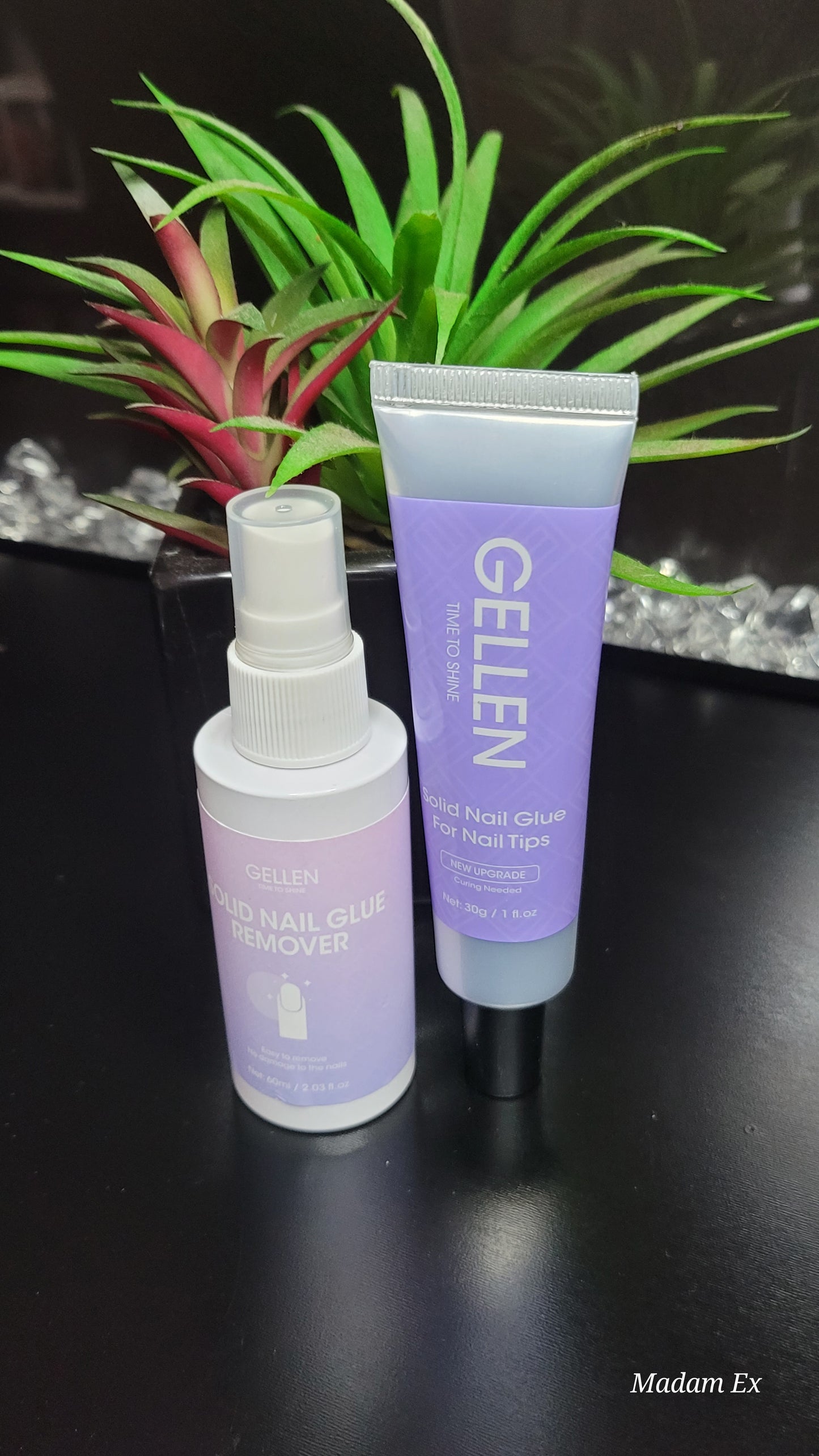 Gellen Solid Nail Glue with Remover – Strong Hold, Easy Removal, Professional Nail Adhesive for Press On Nails & Nail Art