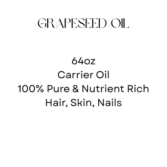 64oz Grapeseed Oil – Cold-Pressed, 100% Pure, High Heat Cooking & Skin Care